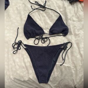 TJ Swim Bikini Top & Bottom in Slate (gray/purpley color)